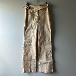 Ulla Johnson beige wide leg pants